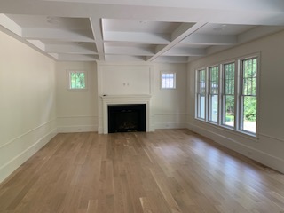 living roon with fireplace